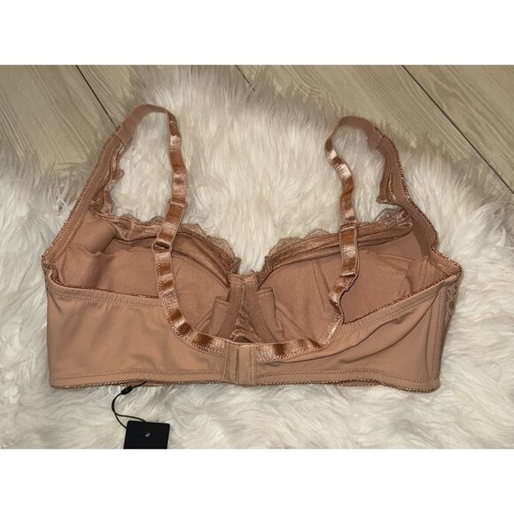 Frederick's of Hollywood Voluptuous Full Figure Push-Up Bra UW Womens 40D Brown - Picture 4 of 6